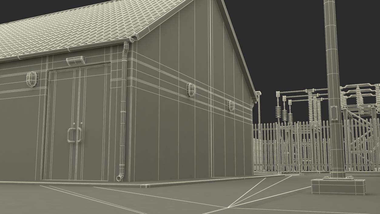 Solar Power Station 3D model