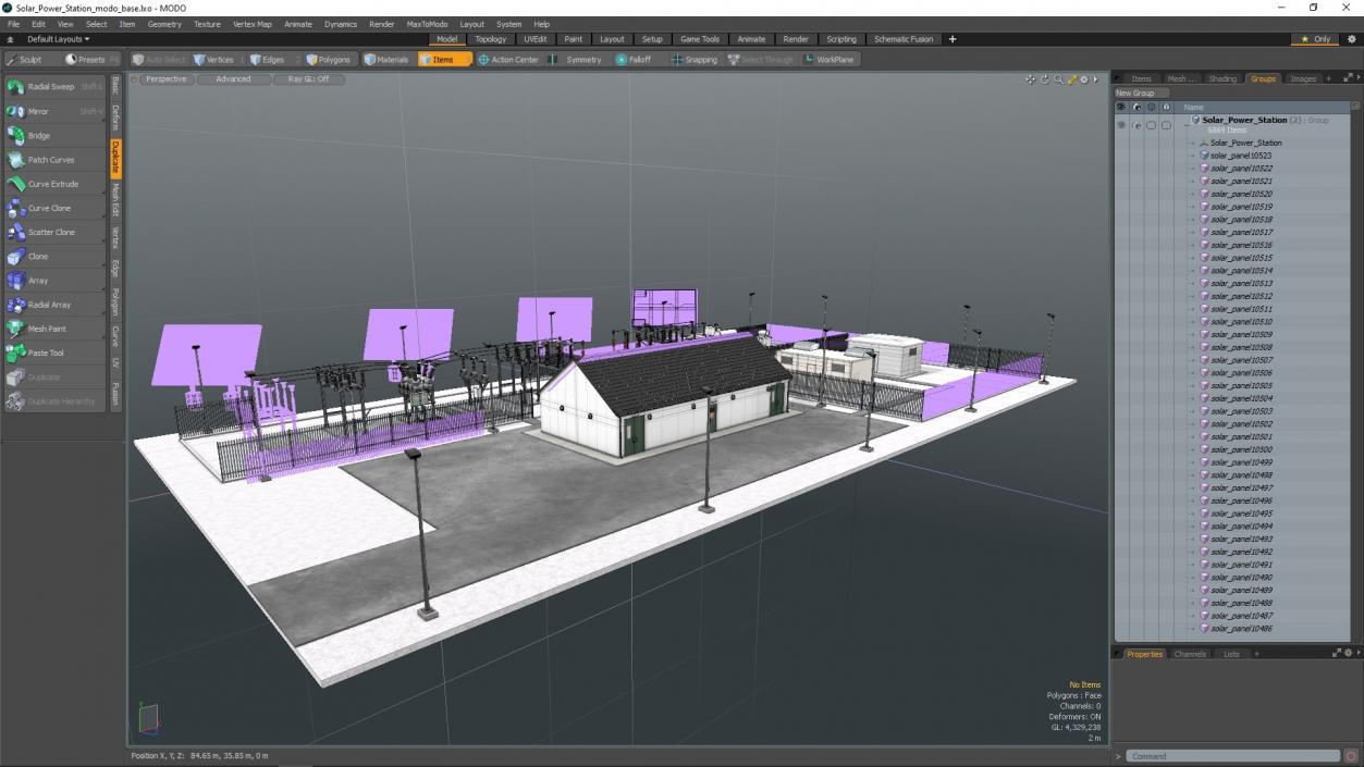 Solar Power Station 3D model