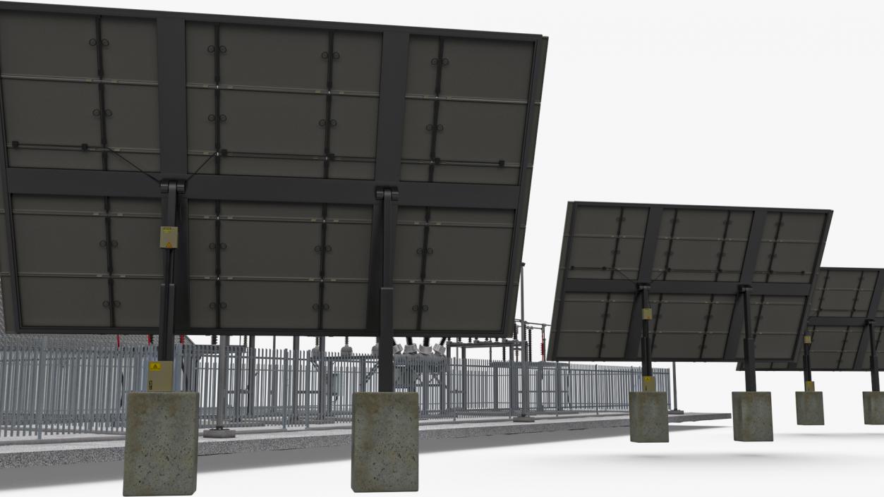 Solar Power Station 3D model