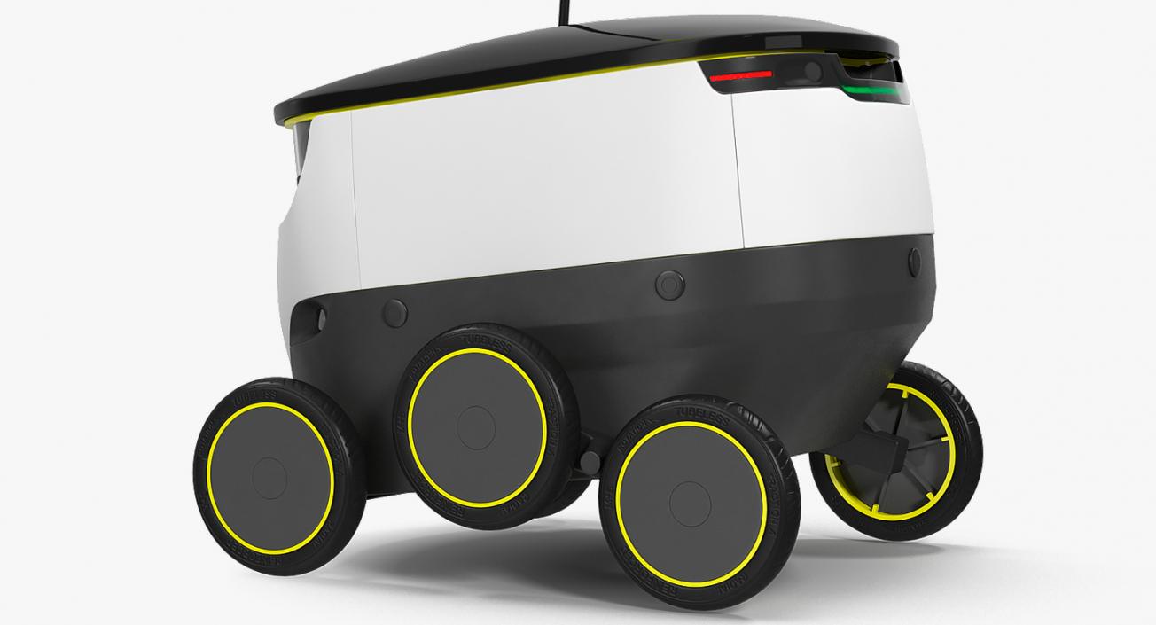 Self-Driving Robot Delivery Rigged 3D model