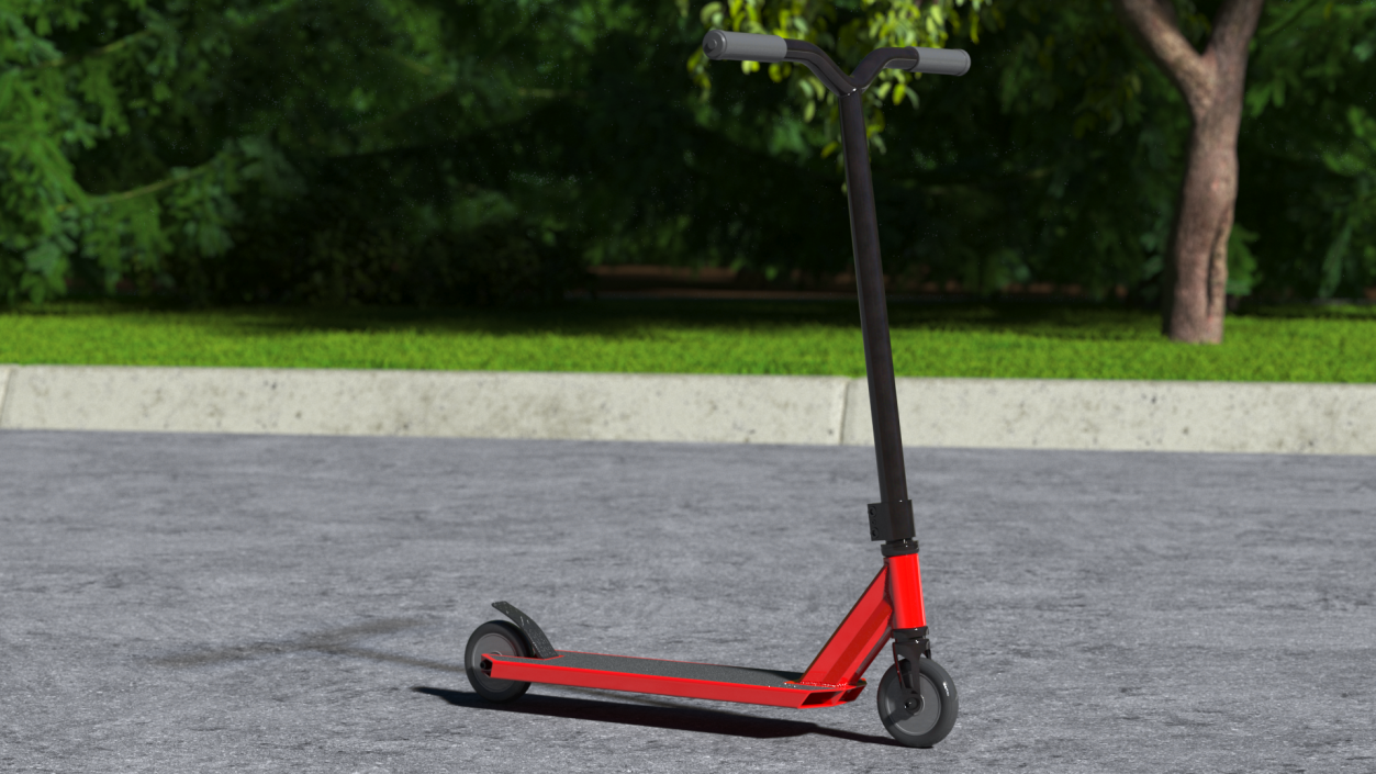 3D Trick Scooter for Kids Red