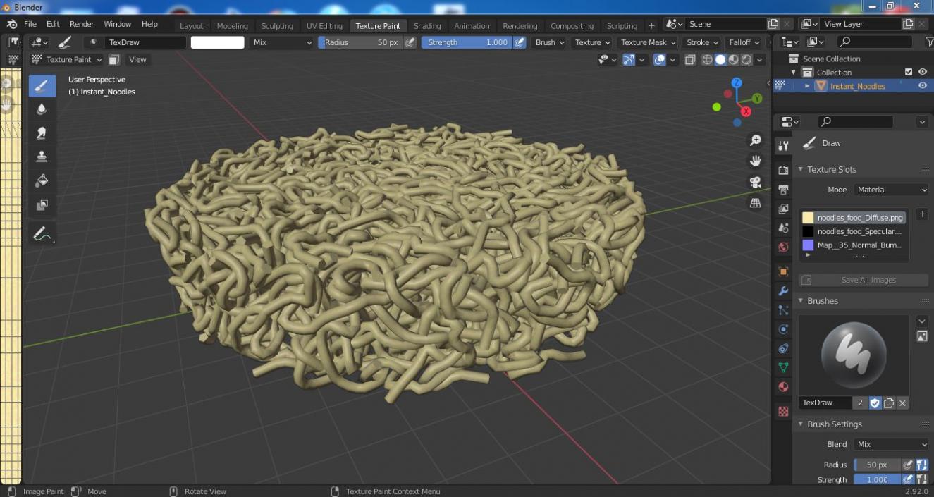 3D model Instant Noodles