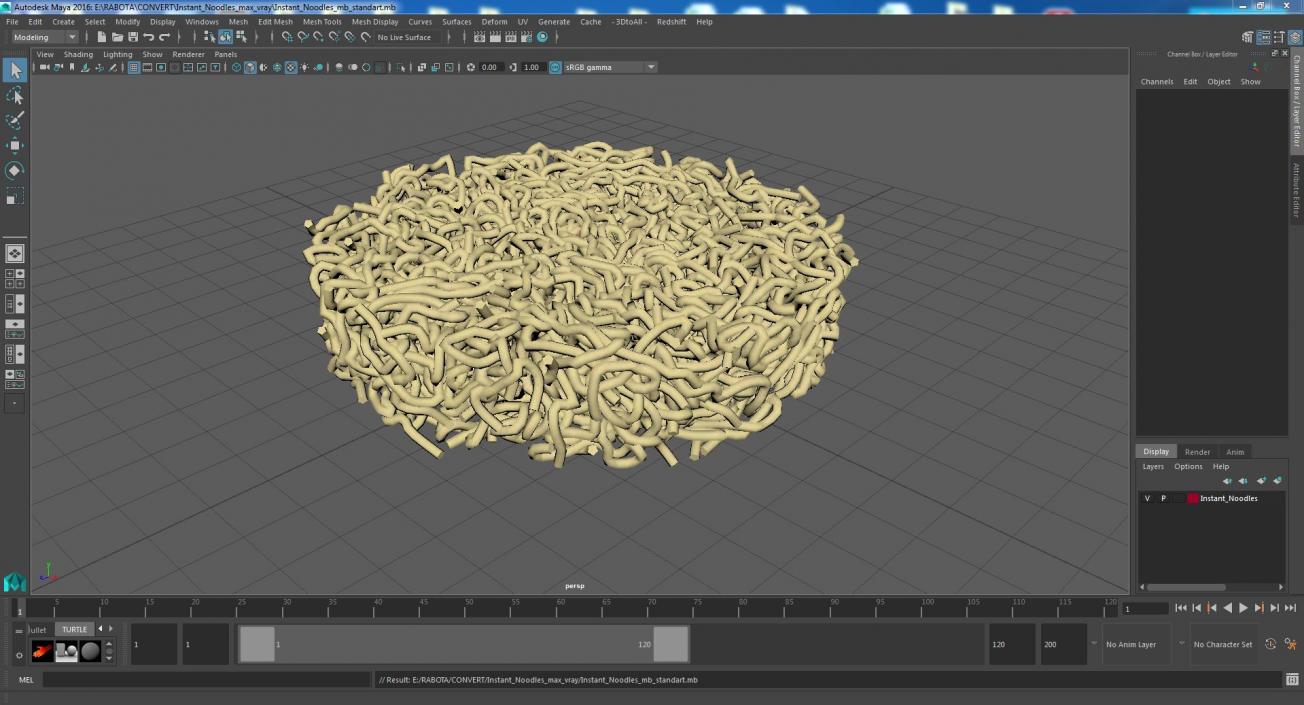 3D model Instant Noodles