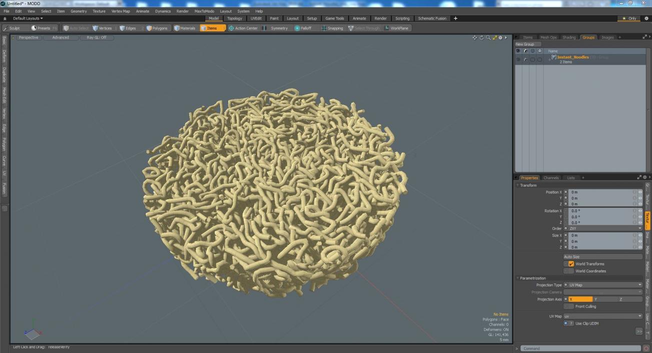 3D model Instant Noodles