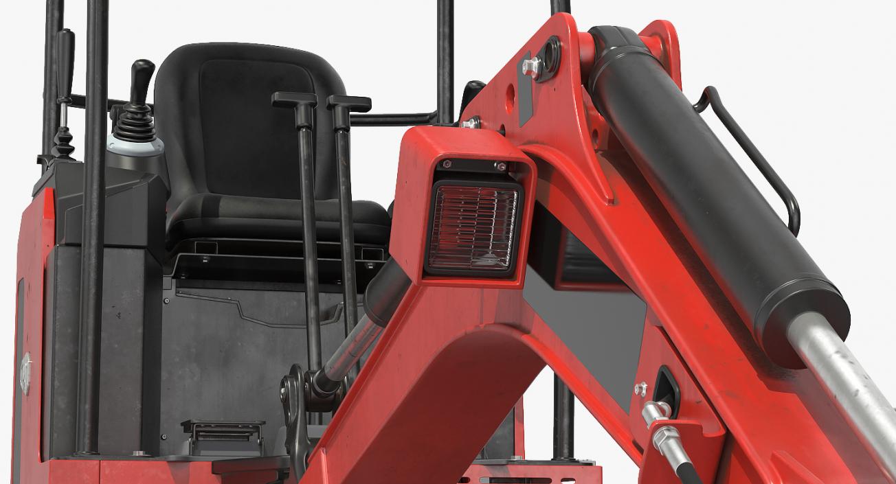 Tracked Mini Excavator Generic Rigged 3D