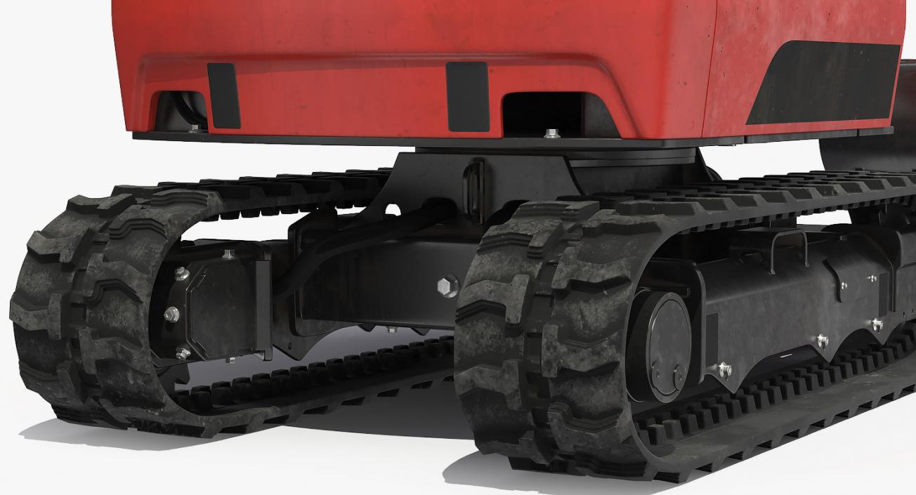 Tracked Mini Excavator Generic Rigged 3D