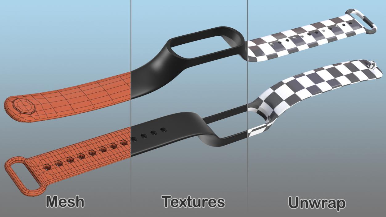 3D model Silicone Strap Unfastened