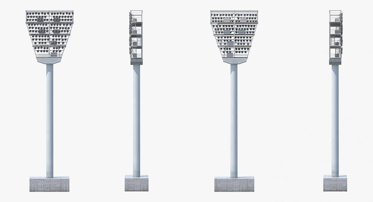 3D model Stadium Lights Collection