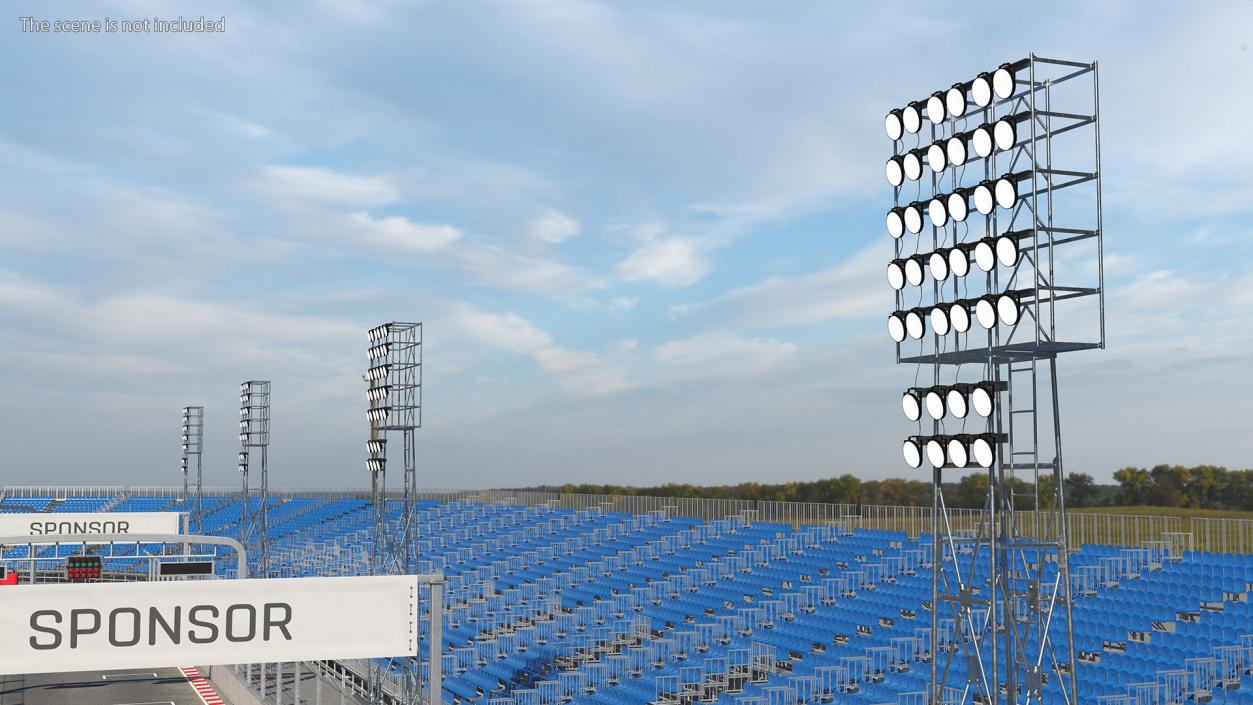 3D model Stadium Lights Collection