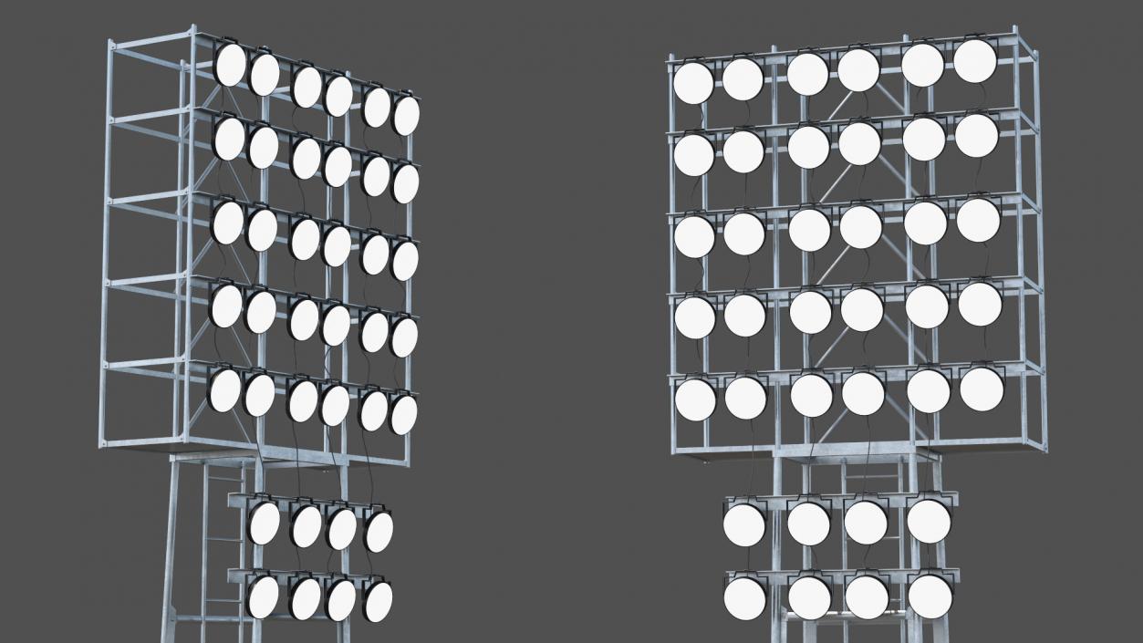 3D model Stadium Lights Collection