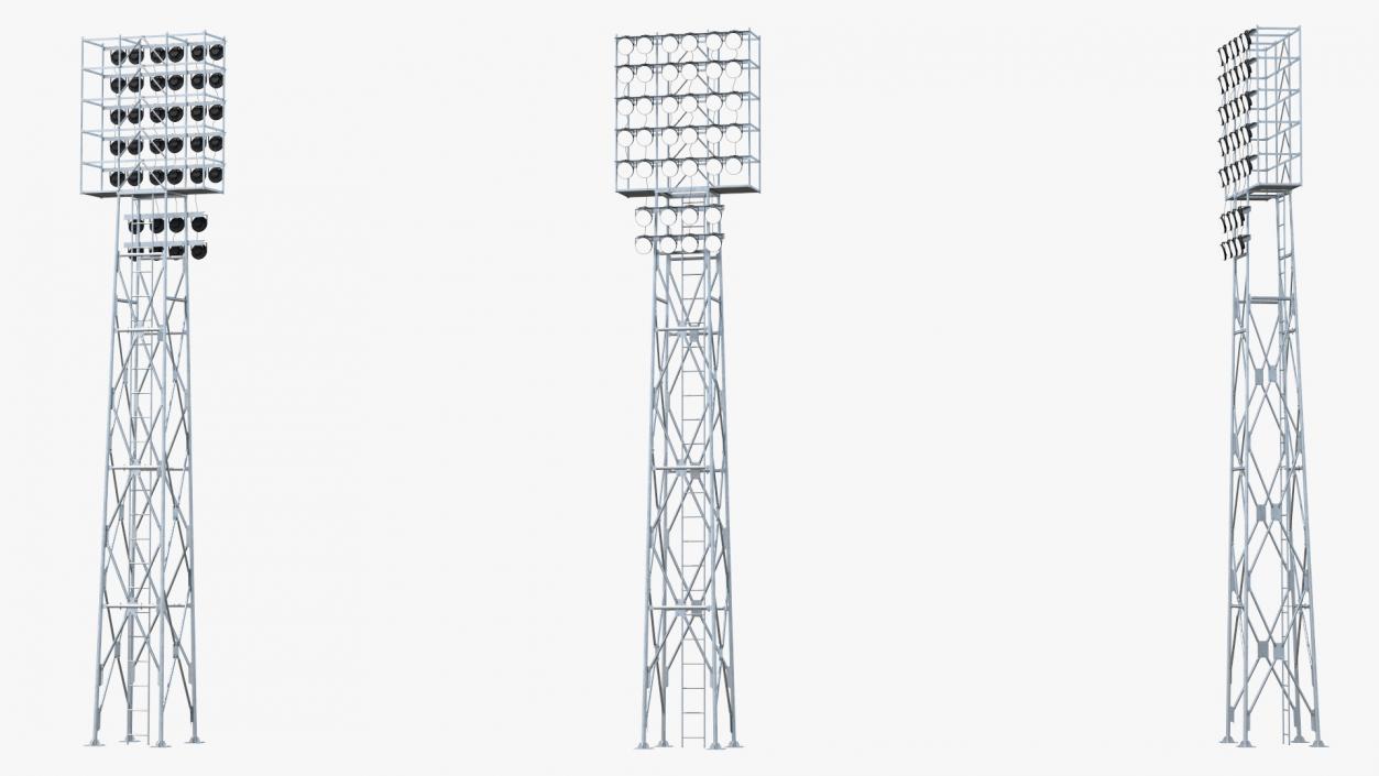 3D model Stadium Lights Collection