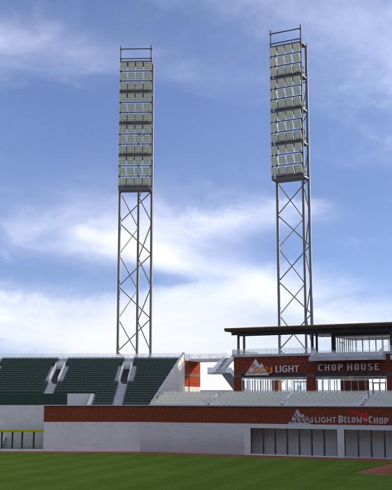 3D model Stadium Lights Collection