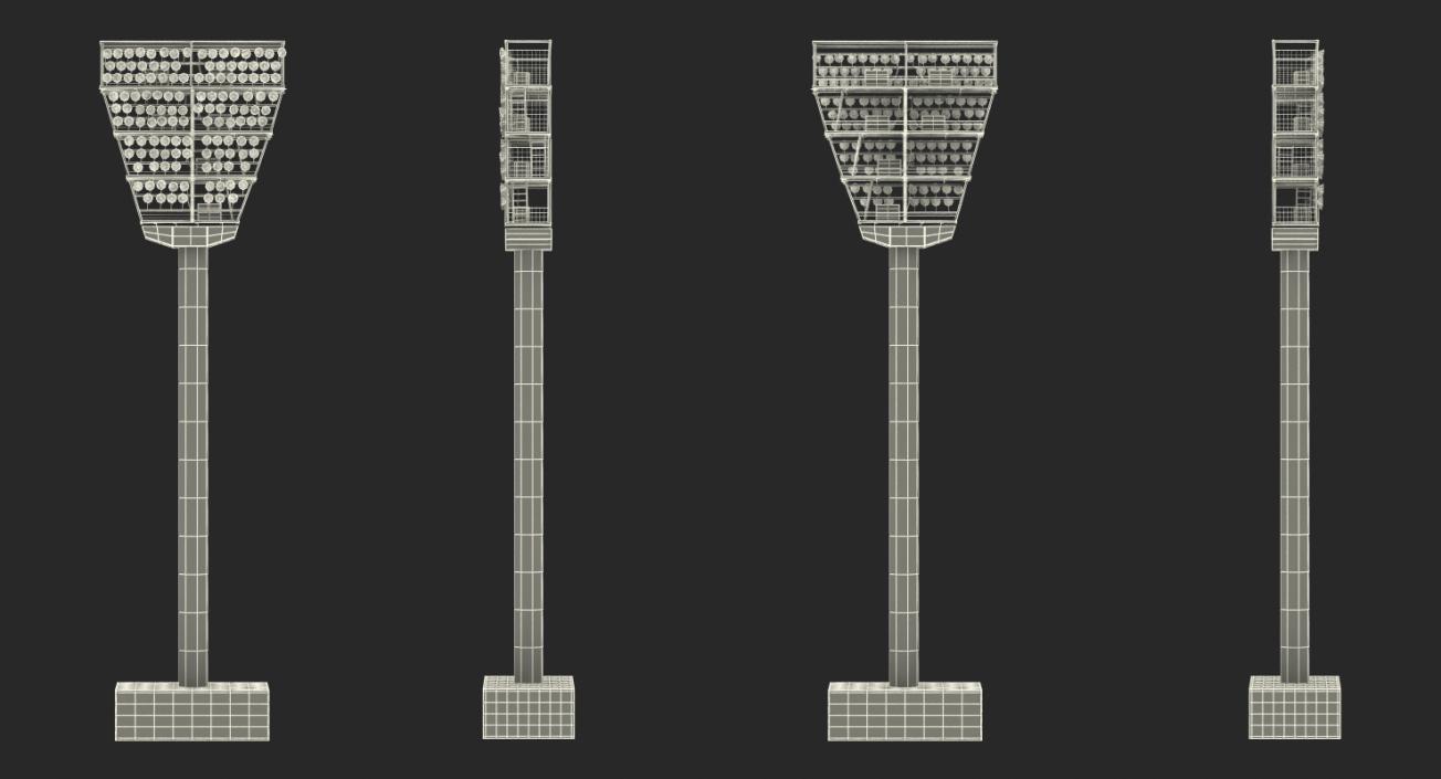 3D model Stadium Lights Collection