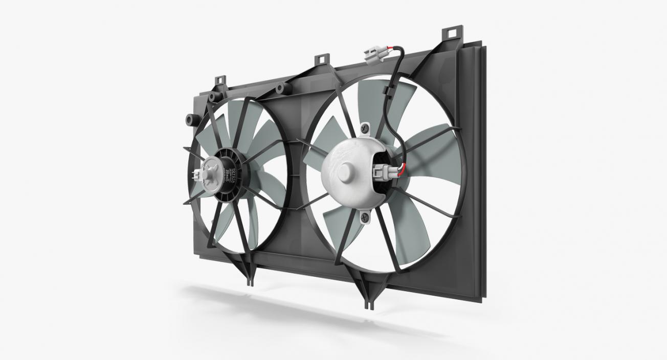 3D Radiator Fans model