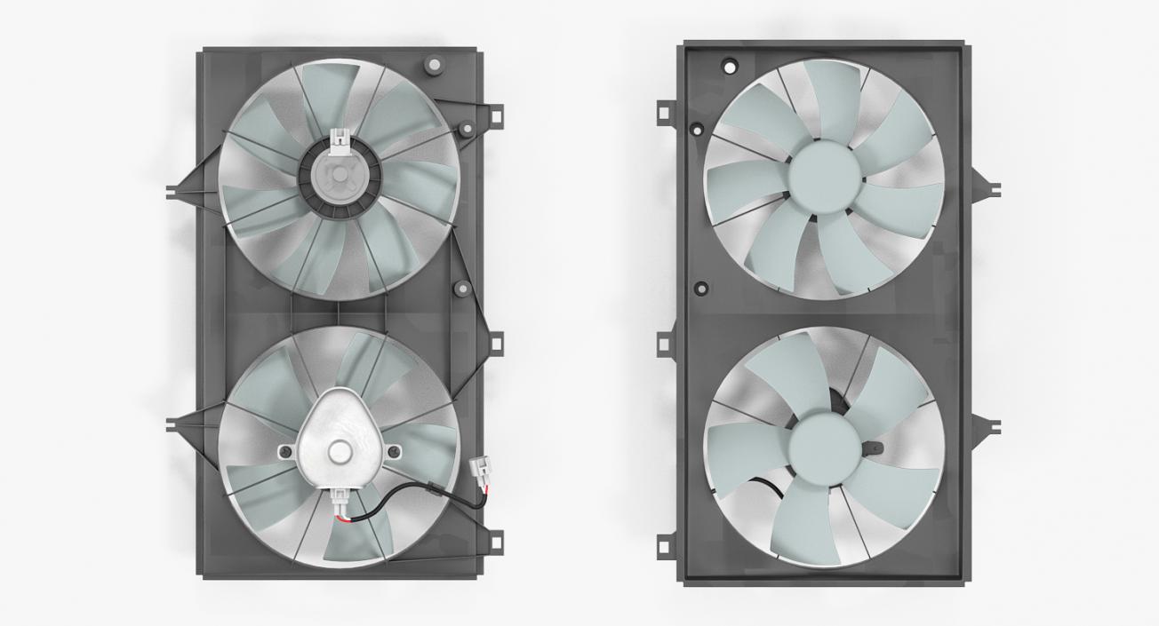 3D Radiator Fans model