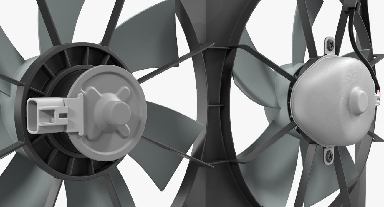 3D Radiator Fans model