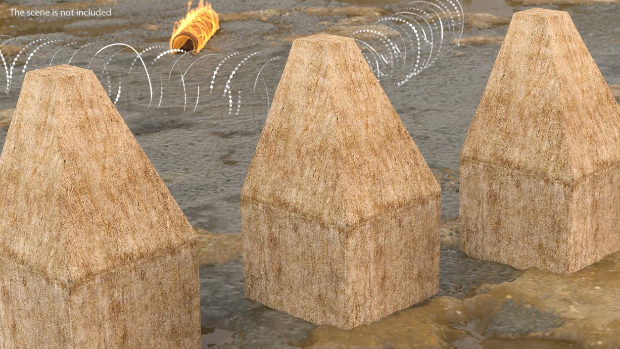 3D Concrete Obstacles Collection 2