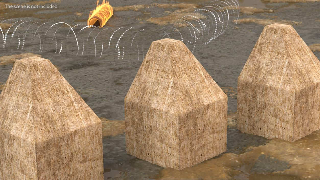 3D Concrete Obstacles Collection 2