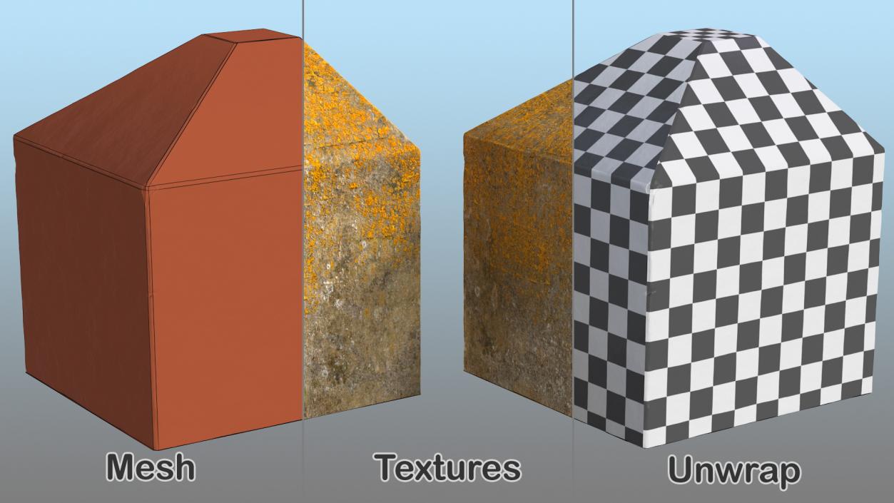 3D Concrete Obstacles Collection 2