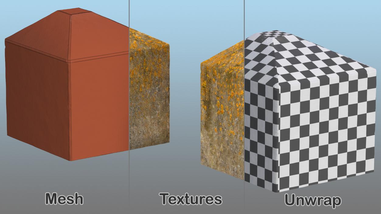 3D Concrete Obstacles Collection 2