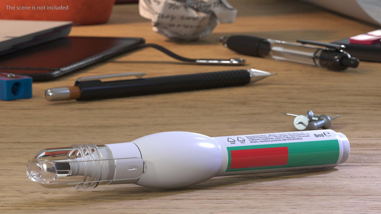 3D model Correction Fluid Pen