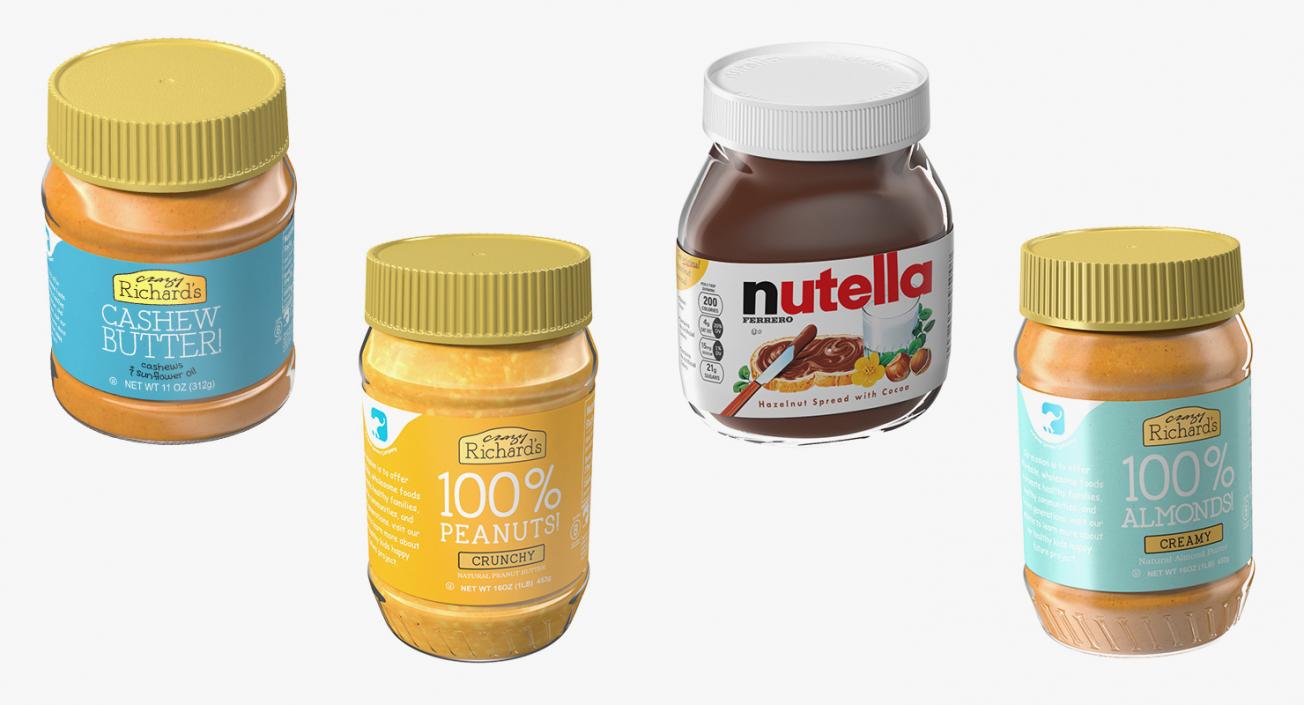 3D Nut Butter Collection 2 model