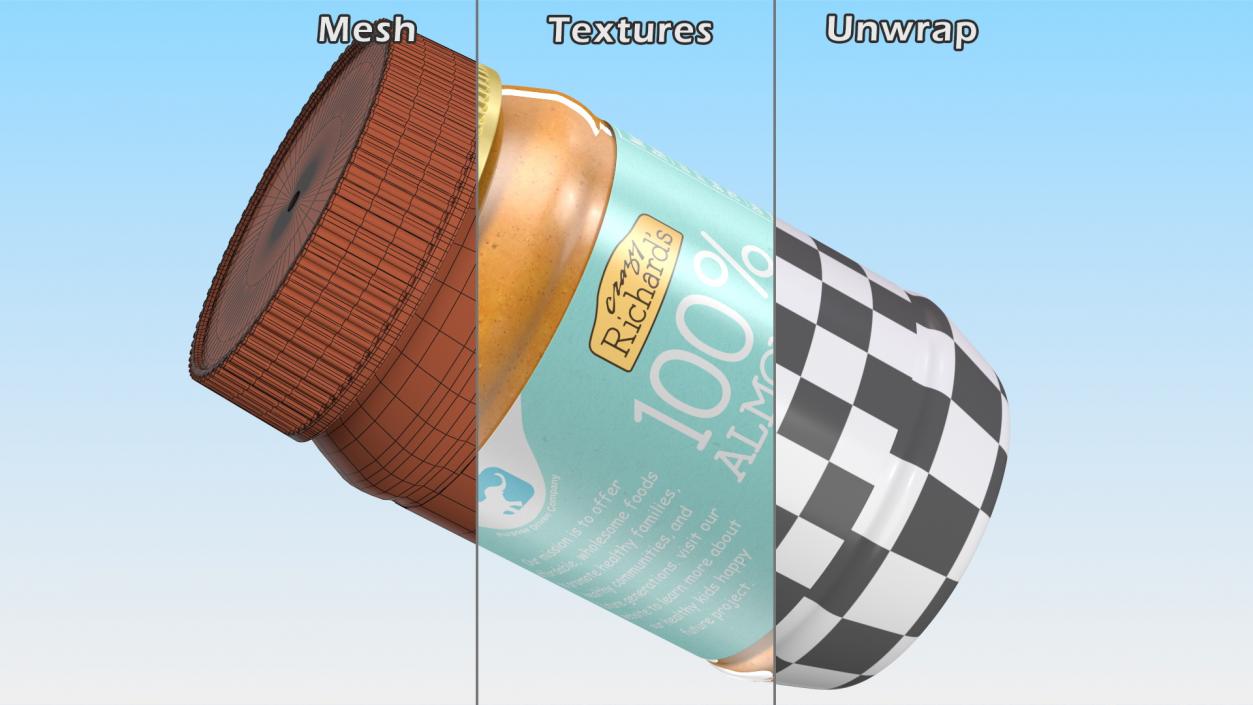 3D Nut Butter Collection 2 model