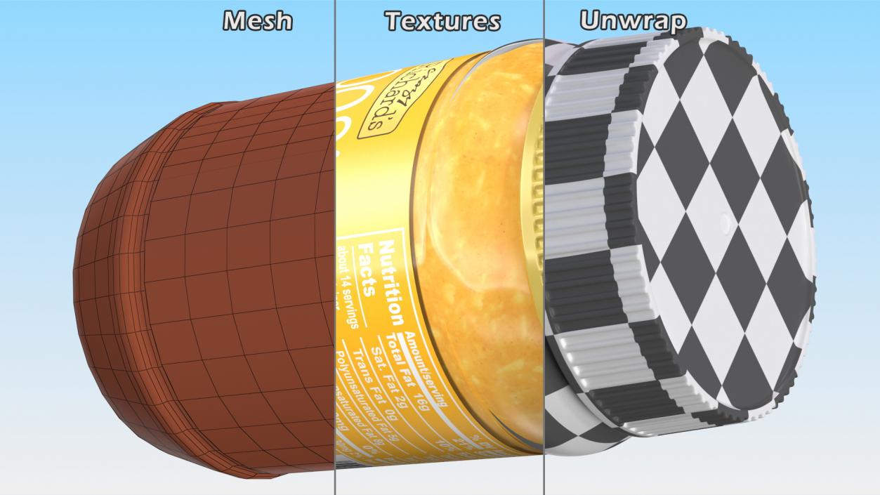 3D Nut Butter Collection 2 model