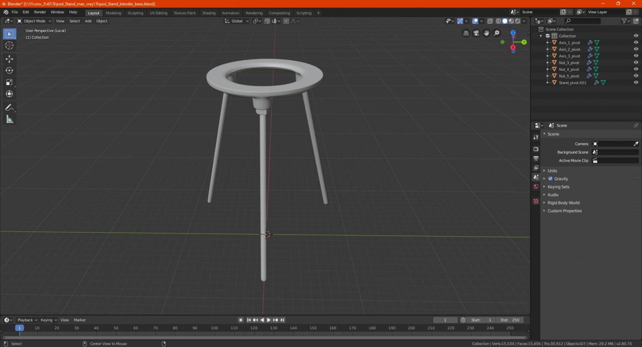 Tripod Stand 3D