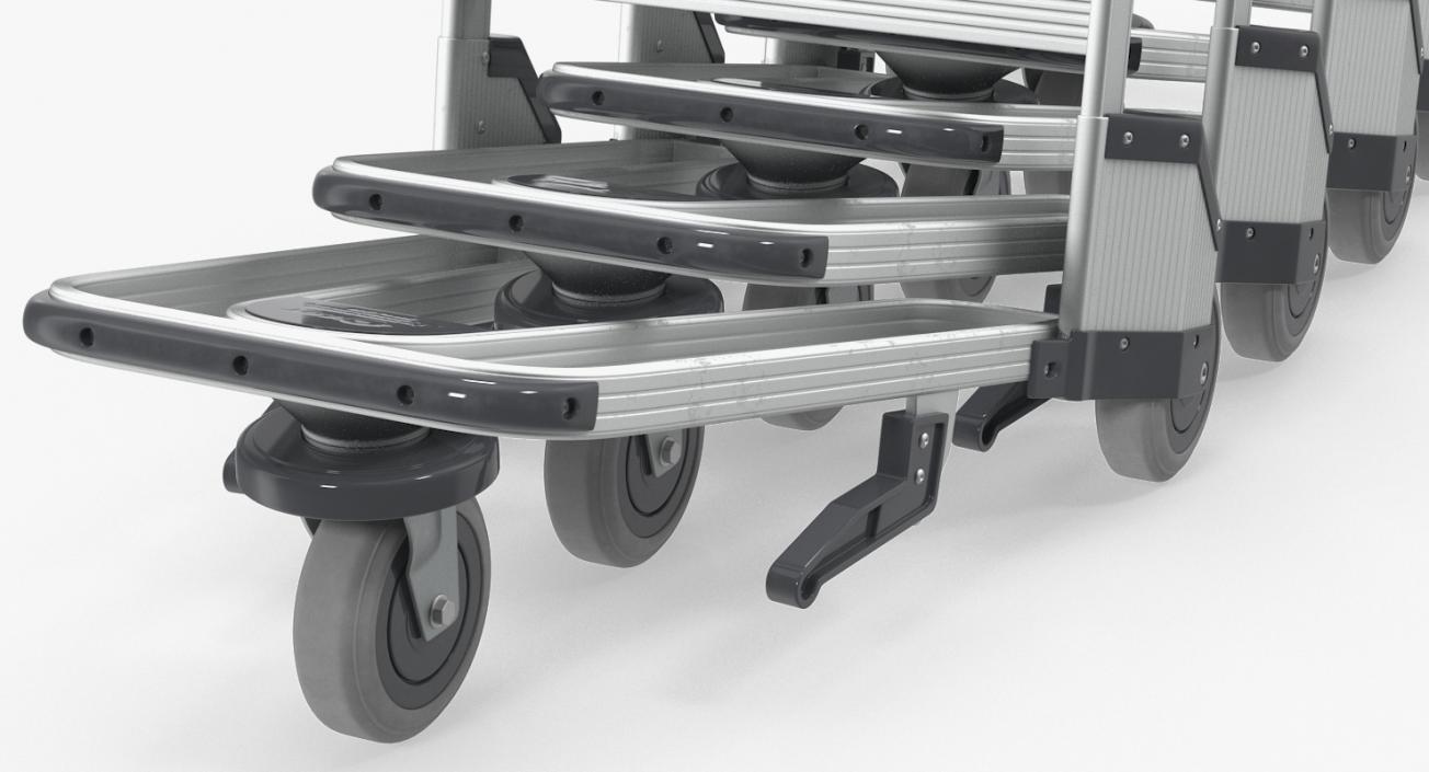 Baggage Airport Trolleys 3D model