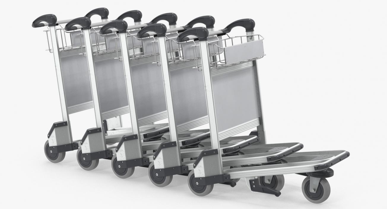 Baggage Airport Trolleys 3D model