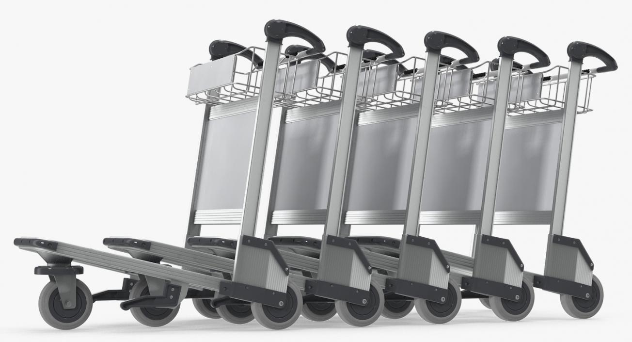 Baggage Airport Trolleys 3D model