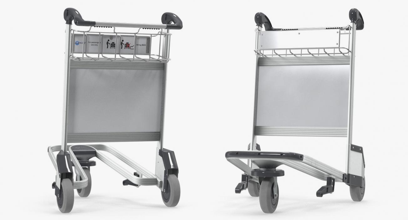 Baggage Airport Trolleys 3D model