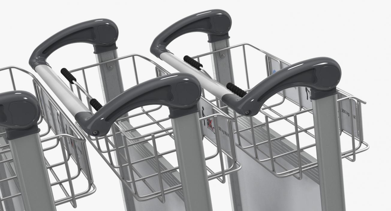 Baggage Airport Trolleys 3D model