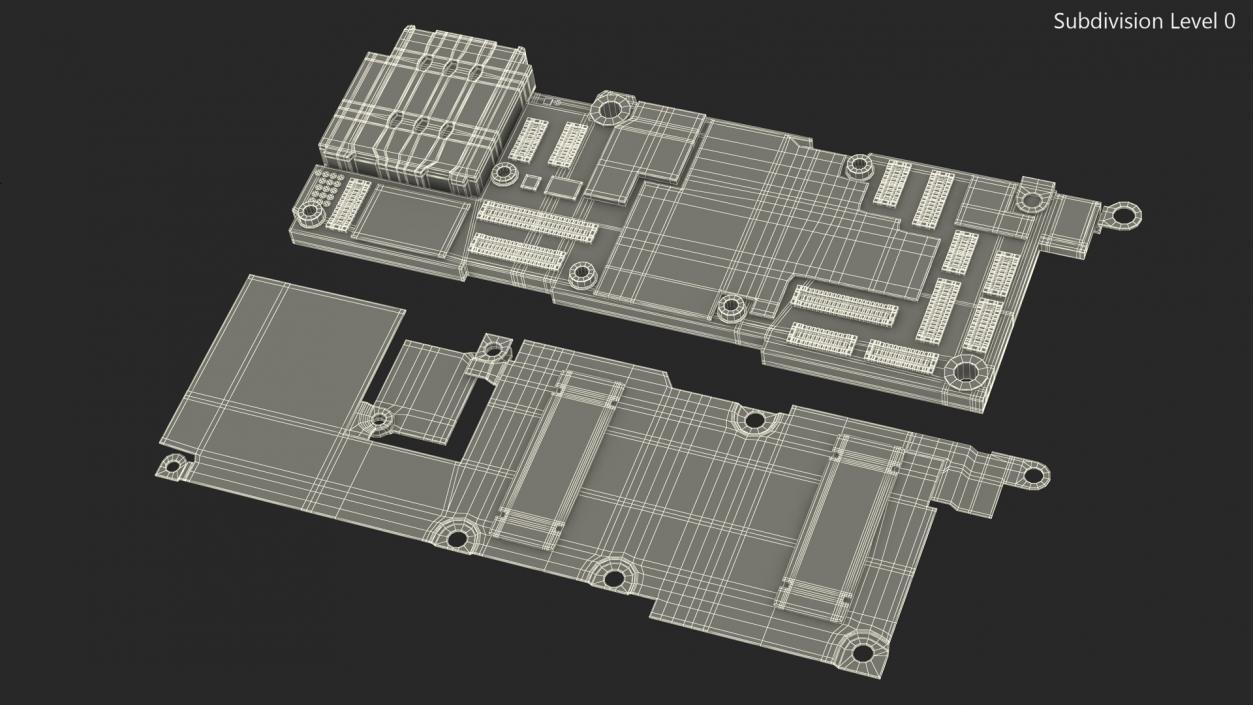 3D model iPhone 14 Pro Motherboard