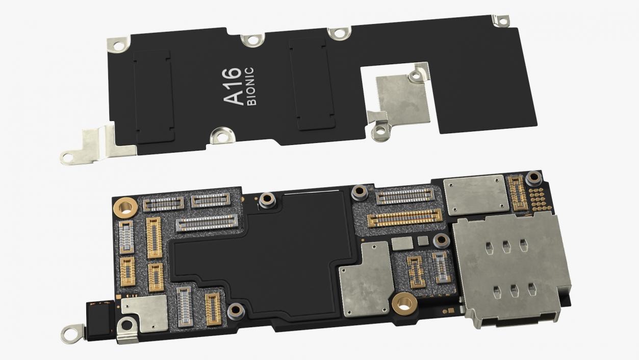 3D model iPhone 14 Pro Motherboard