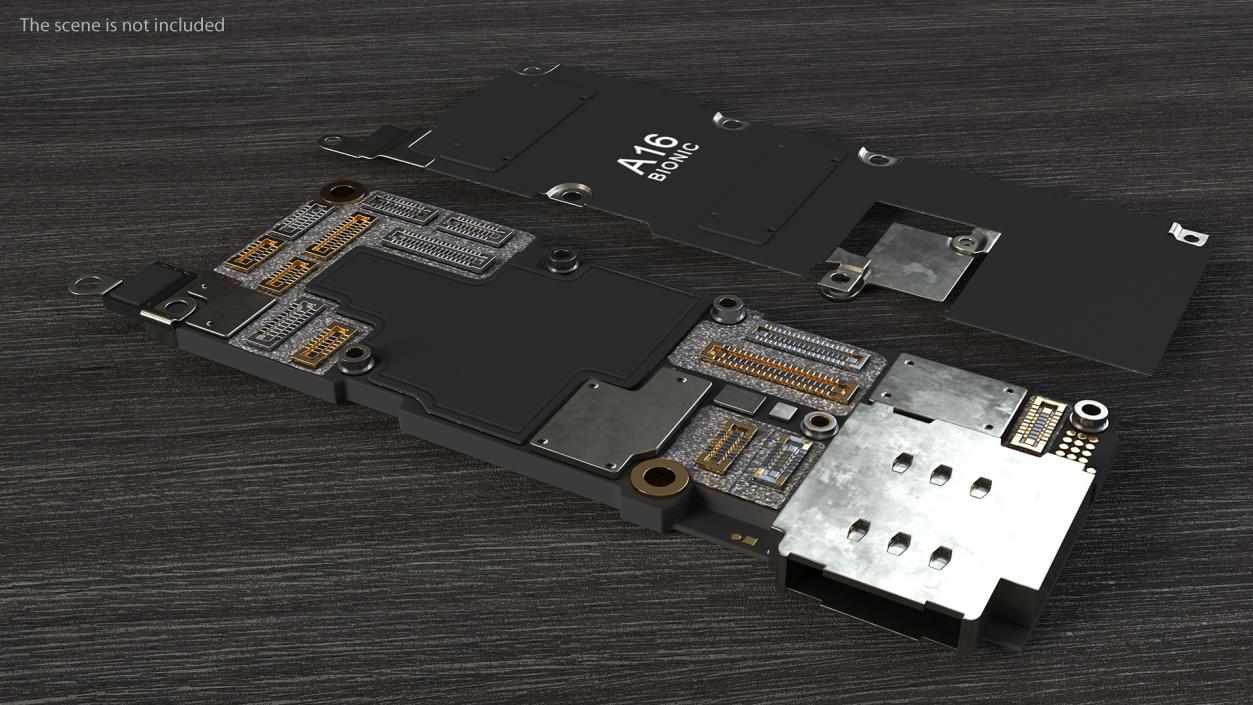 3D model iPhone 14 Pro Motherboard