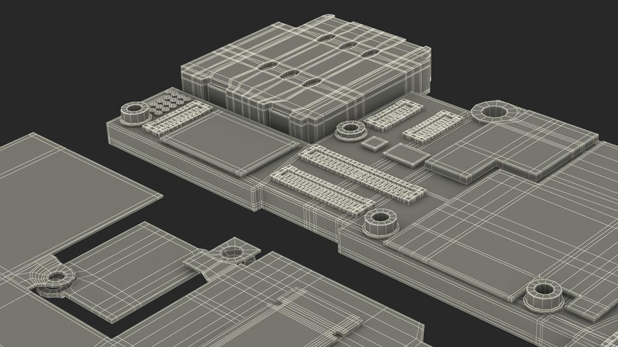 3D model iPhone 14 Pro Motherboard