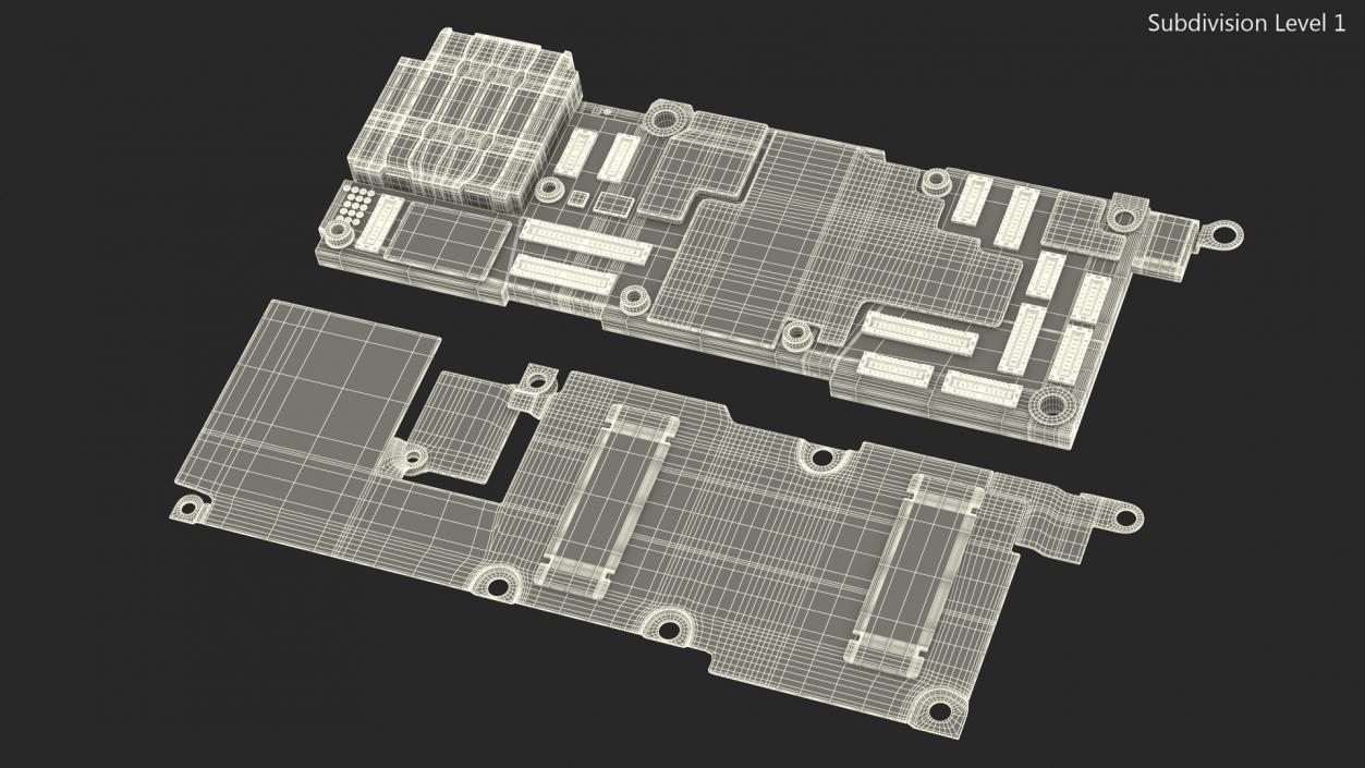 3D model iPhone 14 Pro Motherboard