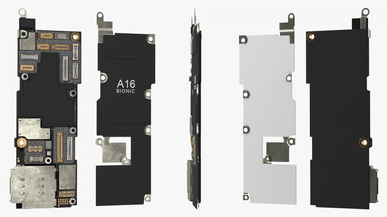 3D model iPhone 14 Pro Motherboard