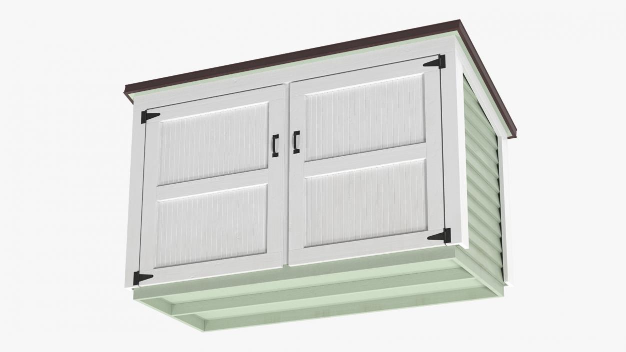 3D Large Horizontal Garden Storage Shed