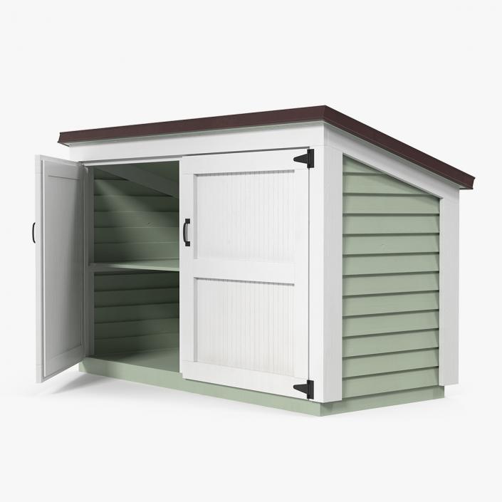 3D Large Horizontal Garden Storage Shed