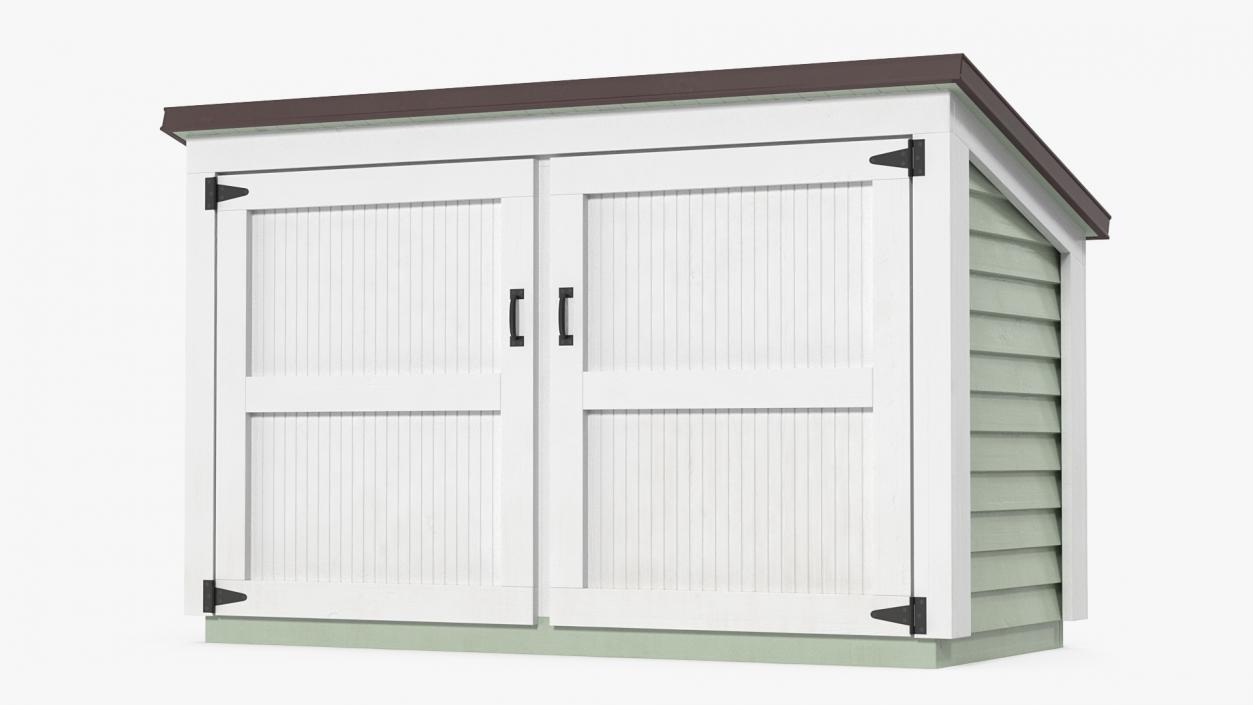 3D Large Horizontal Garden Storage Shed