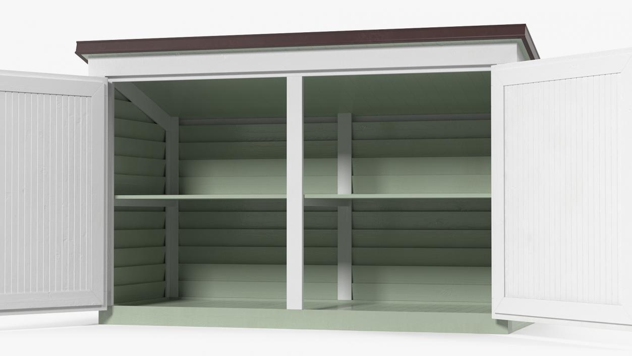 3D Large Horizontal Garden Storage Shed