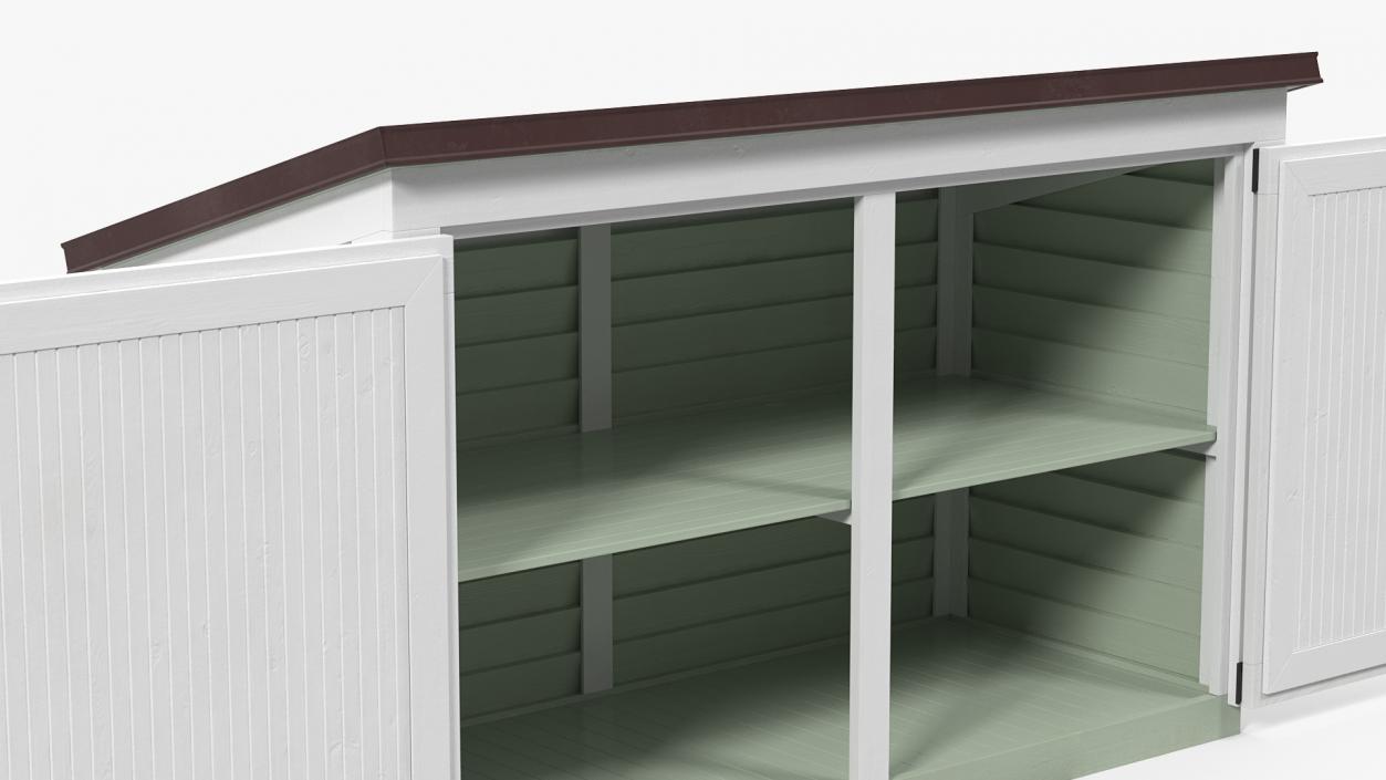 3D Large Horizontal Garden Storage Shed