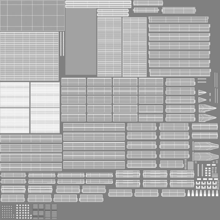 3D Large Horizontal Garden Storage Shed