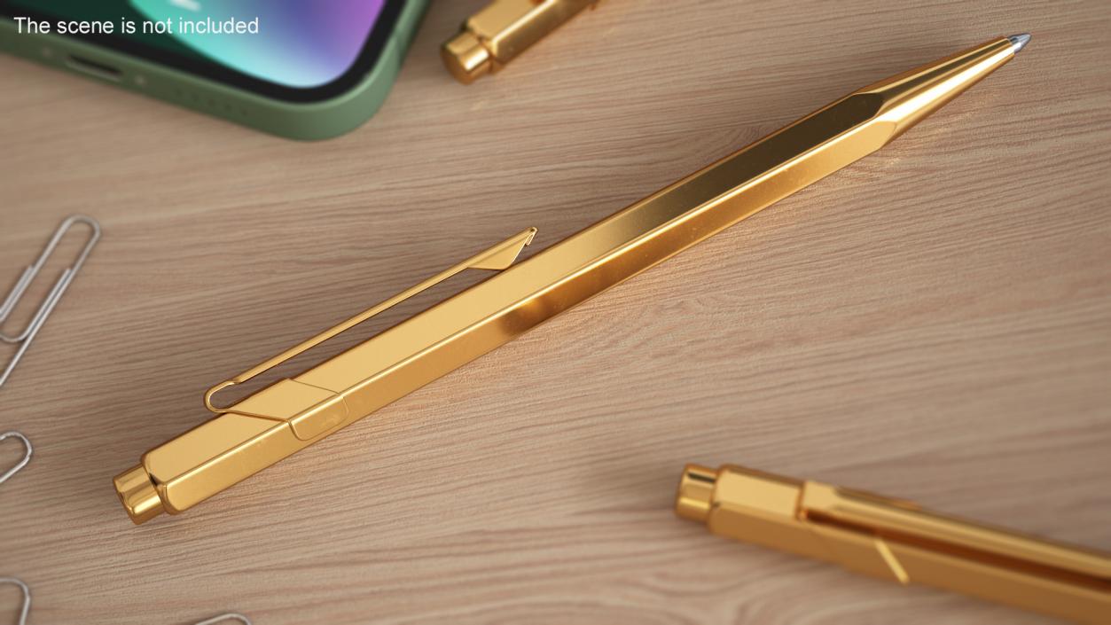 Luxury Golden Pen 3D