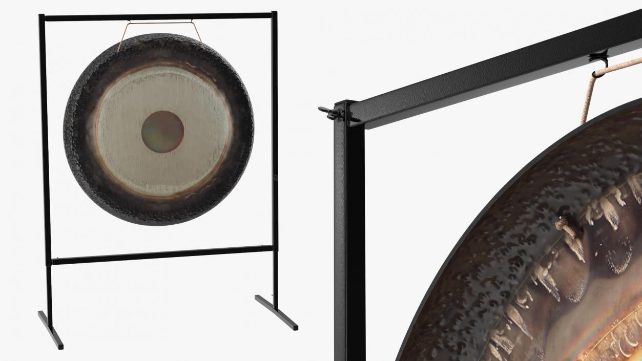 3D model Symphonic Gong 40 inch Square Stand