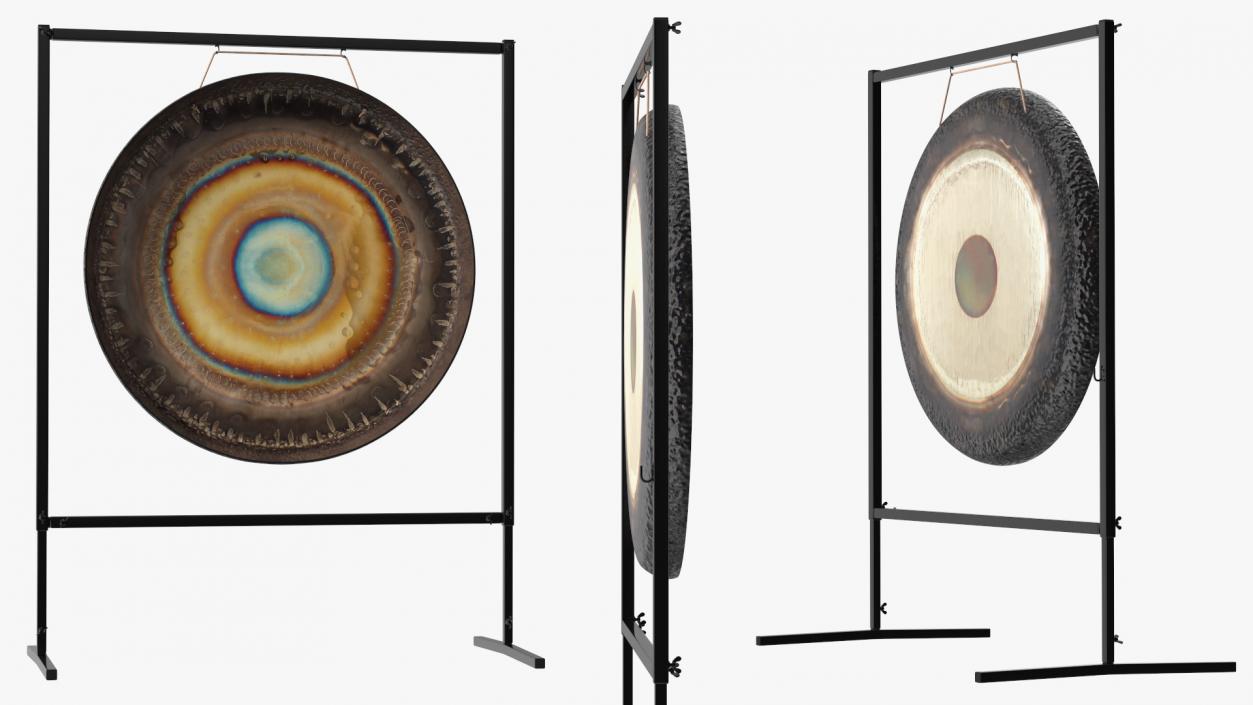 3D model Symphonic Gong 40 inch Square Stand