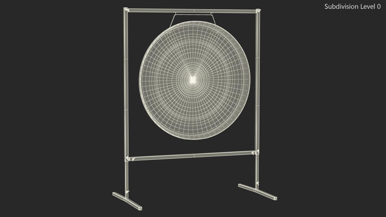 3D model Symphonic Gong 40 inch Square Stand